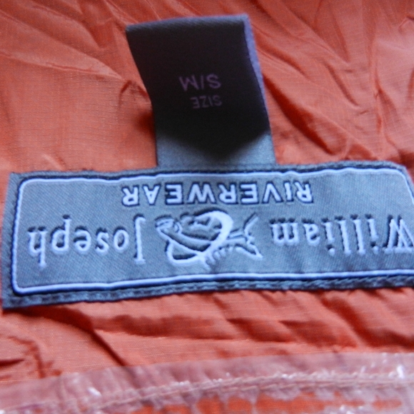 William Joseph Rain Jacket Adult Medium Orange Black Waterproof Fishing Shell - Picture 7 of 11